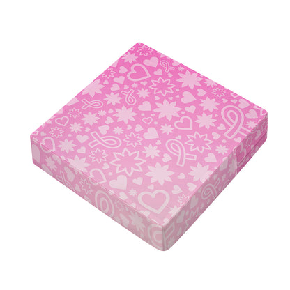 Cute Pink Breast Cancer Pattern Print Outdoor Seat Cushion Cover