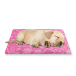 Cute Pink Breast Cancer Pattern Print Pet Cooling Mat Cover