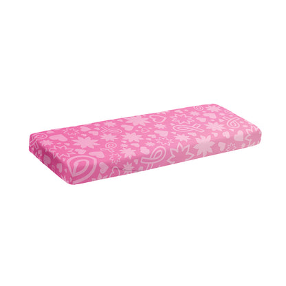 Cute Pink Breast Cancer Pattern Print Piano Keyboard Cover