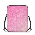Cute Pink Breast Cancer Pattern Print Rectangular Crossbody Bag