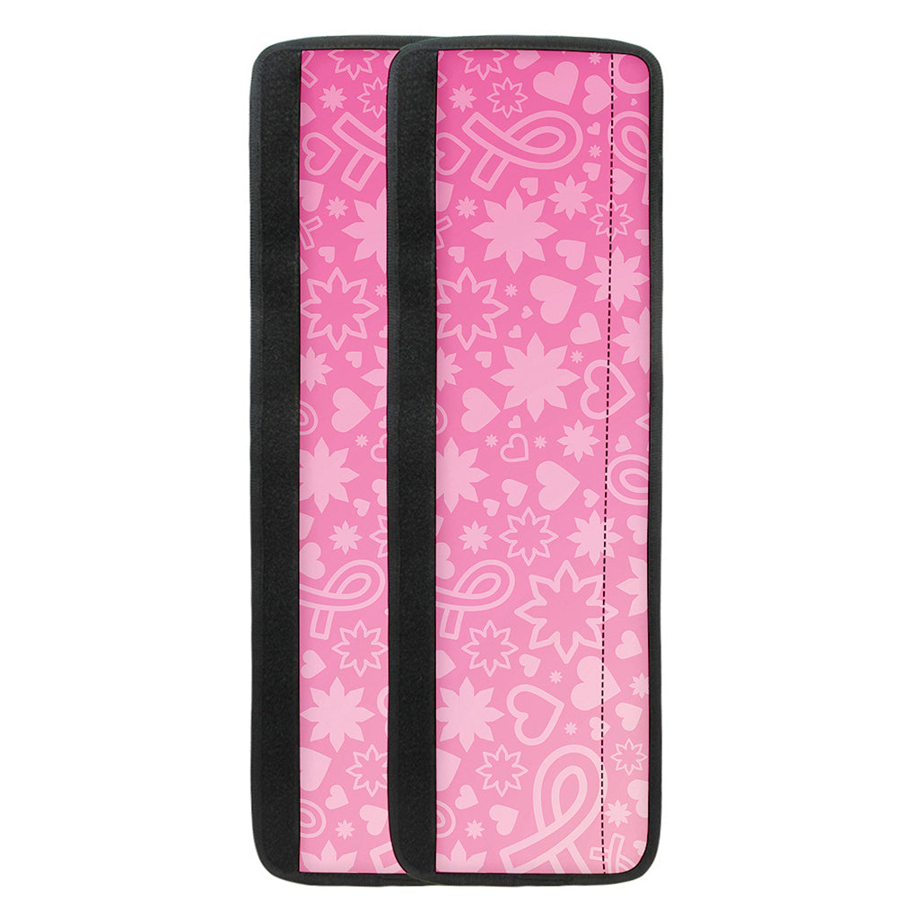 Cute Pink Breast Cancer Pattern Print Refrigerator Handle Covers