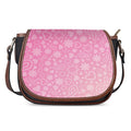 Cute Pink Breast Cancer Pattern Print Saddle Bag