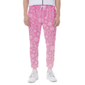 Cute Pink Breast Cancer Pattern Print Joggers