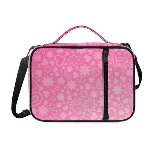 Cute Pink Breast Cancer Pattern Print Shoulder Strap Bible Bag