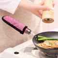 Cute Pink Breast Cancer Pattern Print Skillet Handle Cover