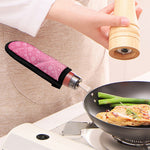 Cute Pink Breast Cancer Pattern Print Skillet Handle Cover