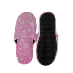 Cute Pink Breast Cancer Pattern Print Slippers