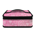 Cute Pink Breast Cancer Pattern Print Small Lunch Bag