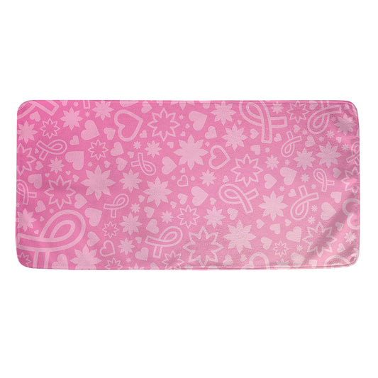 Cute Pink Breast Cancer Pattern Print Towel