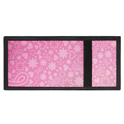 Cute Pink Breast Cancer Pattern Print Trifold Wallet