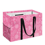 Cute Pink Breast Cancer Pattern Print Utility Tote Bag