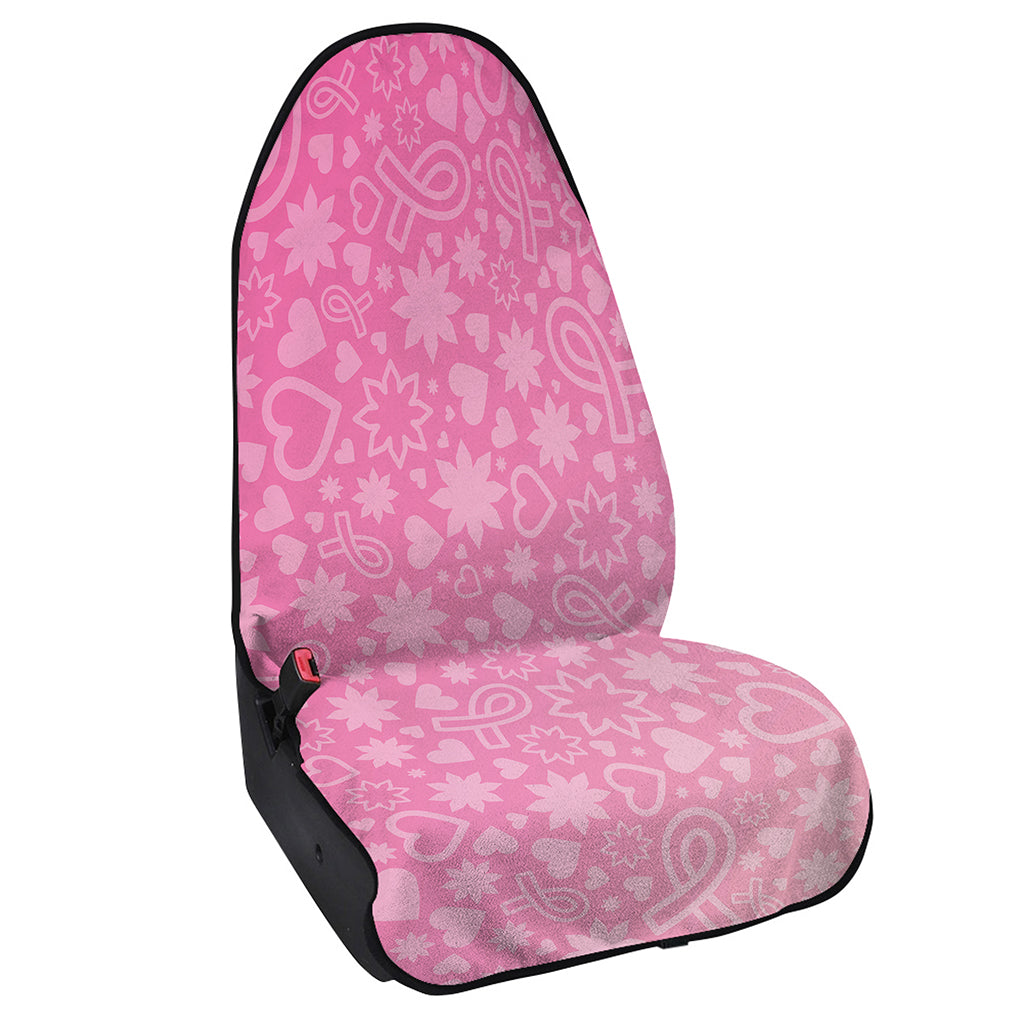 Cute Pink Breast Cancer Pattern Print Waterproof Car Seat Cover