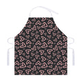 Cute Pink Heart Pattern Print Adjustable Apron