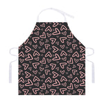 Cute Pink Heart Pattern Print Adjustable Apron