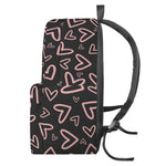Cute Pink Heart Pattern Print Backpack