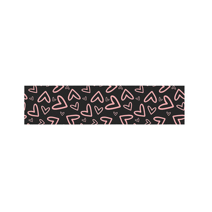 Cute Pink Heart Pattern Print Bed Runner