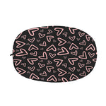 Cute Pink Heart Pattern Print Car Side Mirror Covers
