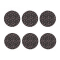 Cute Pink Heart Pattern Print Coaster Set