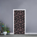 Cute Pink Heart Pattern Print Door Sticker