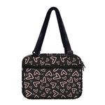 Cute Pink Heart Pattern Print Double Strap Bible Bag