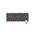 Cute Pink Heart Pattern Print Extended Mouse Pad
