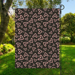 Cute Pink Heart Pattern Print Garden Flag