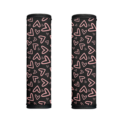 Cute Pink Heart Pattern Print Handle Covers
