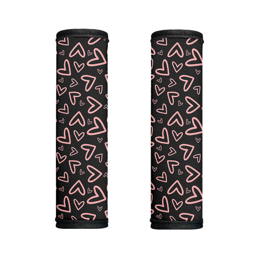 Cute Pink Heart Pattern Print Handle Covers