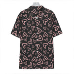 Cute Pink Heart Pattern Print Hawaiian Shirt