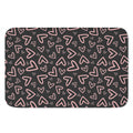 Cute Pink Heart Pattern Print Indoor Door Mat