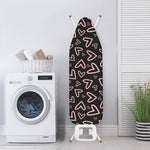 Cute Pink Heart Pattern Print Ironing Board Cover
