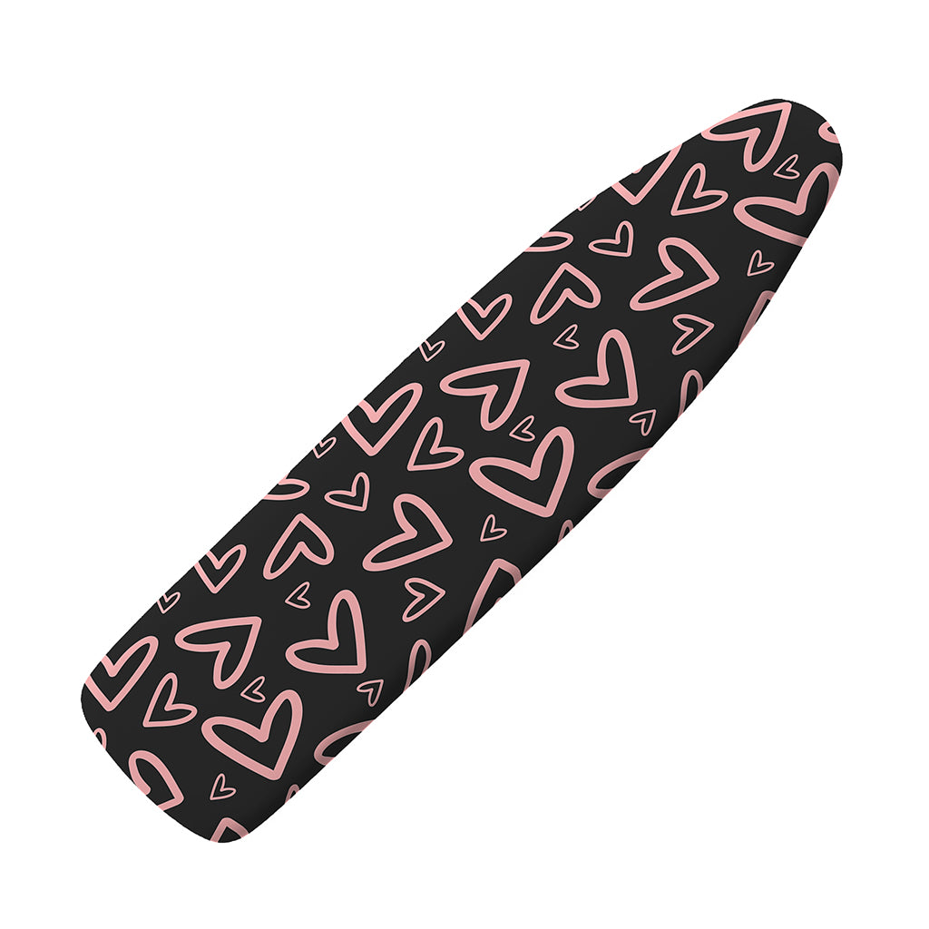 Cute Pink Heart Pattern Print Ironing Board Cover