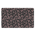 Cute Pink Heart Pattern Print Polyester Doormat