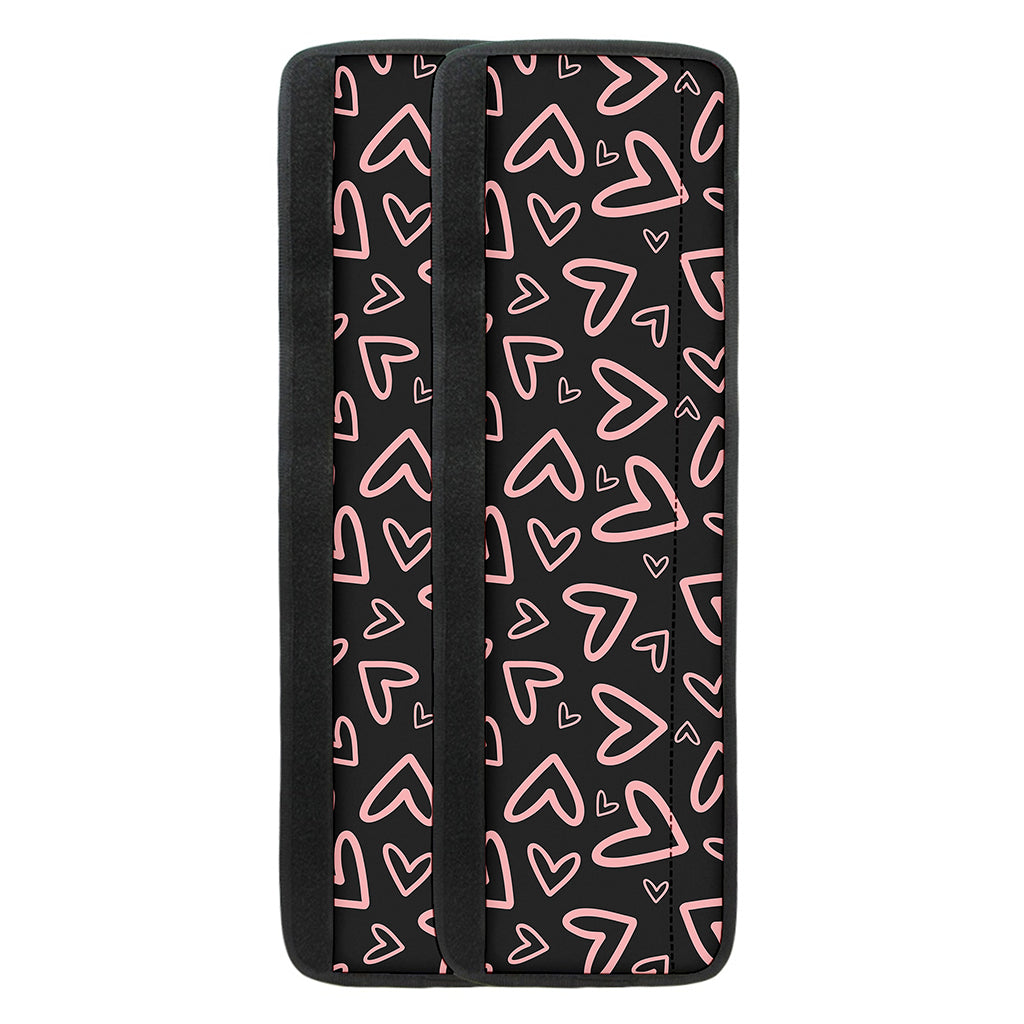 Cute Pink Heart Pattern Print Refrigerator Handle Covers