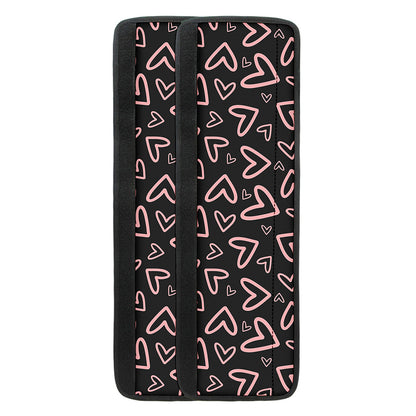 Cute Pink Heart Pattern Print Refrigerator Handle Covers