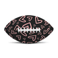 Cute Pink Heart Pattern Print Rugby Ball
