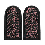Cute Pink Heart Pattern Print Skillet Handle Cover
