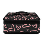 Cute Pink Heart Pattern Print Small Lunch Bag