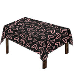 Cute Pink Heart Pattern Print Tablecloth