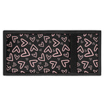 Cute Pink Heart Pattern Print Trifold Wallet