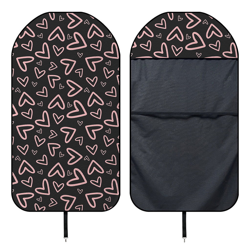 Cute Pink Heart Pattern Print Waterproof Car Seat Cover