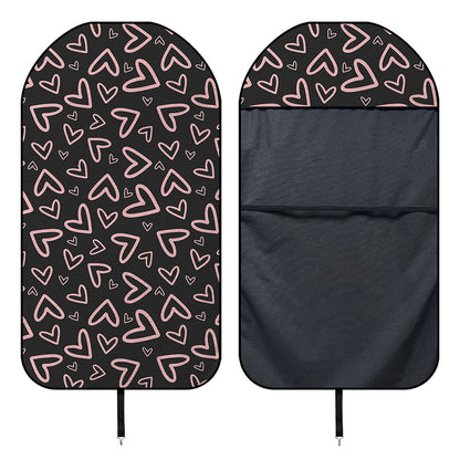 Cute Pink Heart Pattern Print Waterproof Car Seat Cover