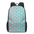 Cute Pink Llama Pattern Print 17 Inch Backpack