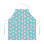 Cute Pink Llama Pattern Print Adjustable Apron