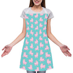 Cute Pink Llama Pattern Print Adjustable Apron