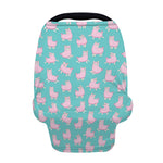 Cute Pink Llama Pattern Print Baby Seat Cover