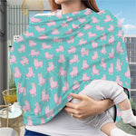 Cute Pink Llama Pattern Print Baby Seat Cover
