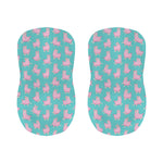Cute Pink Llama Pattern Print Bar Stool Covers