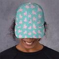Cute Pink Llama Pattern Print Baseball Cap