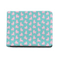 Cute Pink Llama Pattern Print Bifold Wallet